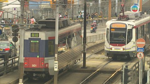 輕鐵有列車兆禧站附近與私家車碰撞 三條路綫現以三聖站為終點站