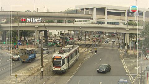 輕鐵兆禧站附近早前交通事故已處理 輕鐵服務逐步回復正常