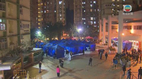 沙田美田邨美致樓圍封強制檢測 行動預計明早約10時完成